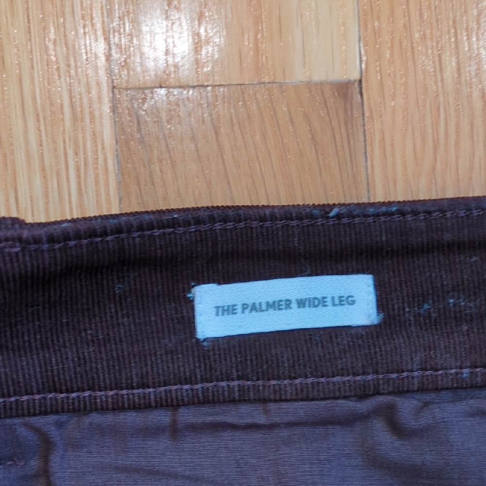 Ann Taylor LOFT Brown Corduroy Palmer Pant Wide Leg Patch Pocket Sz 10 - Picture 3 of 9